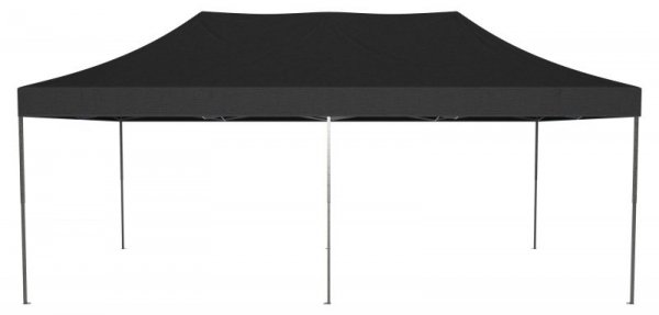 Pawilon handlowy ekspresowy - 3x6 m - czarny