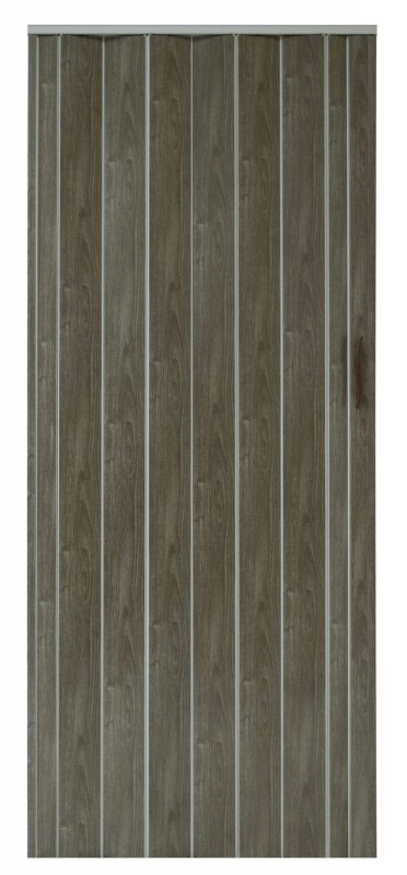 Drzwi harmonijkowe 001P DĄB GRAFIT MAT 100 cm
