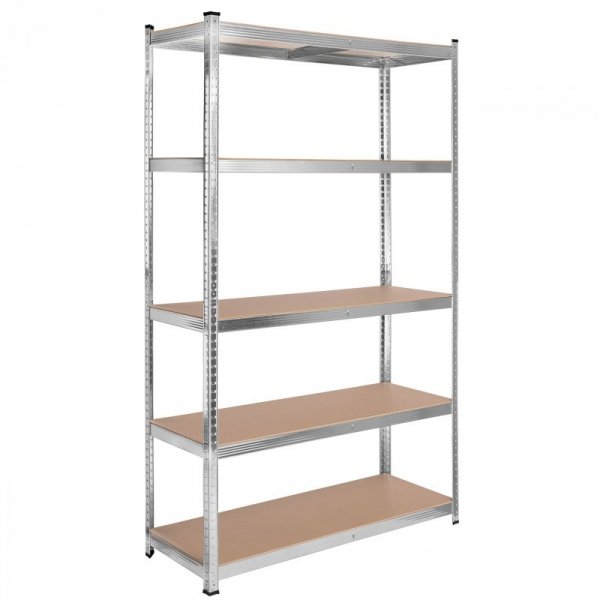 Regał stalowy magazynowy 200kg 5 poziomów 205x120x45 cm ocynkowany