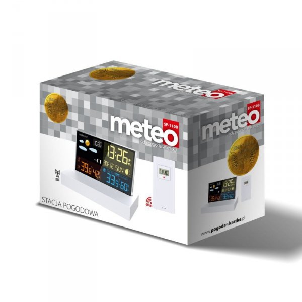 Stacja pogodowa METEO SP110 z DCF biała