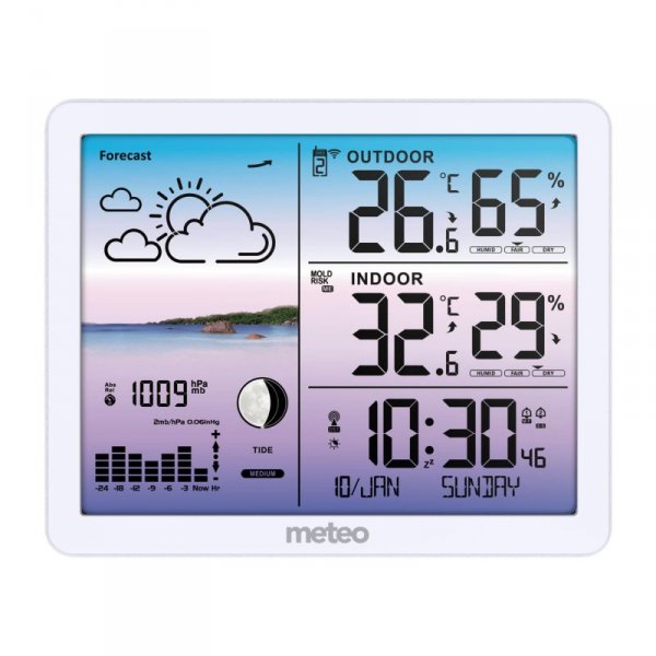 Stacja pogodowa METEO SP107 biała