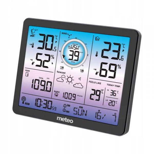 MULTI STACJA POGODOWA METEO SP600 Z MIERNIKIEM WIATRU oraz OPADÓW