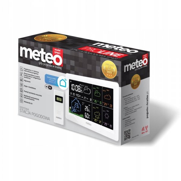 STACJA POGODOWA METEO SP401 WIFI Z PROGNOZĄ POGODY NA 4 DNI