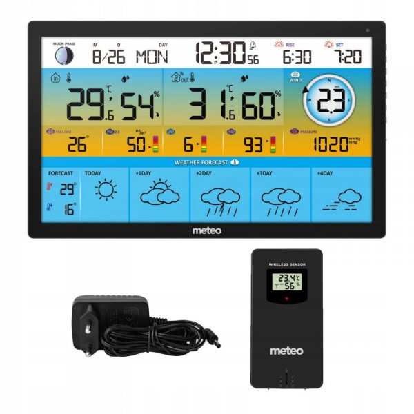 MULTI STACJA POGODOWA METEO SP500 WIFI POMIAR JAKOŚCI POWIETRZA