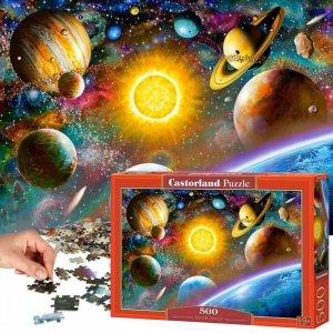 CASTORLAND Puzzle układanka 500 elementów Outer Space Przestrzeń kosmiczna 47 x 33 cm 