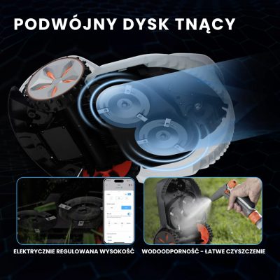 Robot koszący Cedrus by Sunseeker RTK C-MOW-X7 Orion do 3000m2
