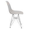 Krzesło P016 PP light grey, chromowane nogi