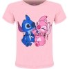 T-shirt  Lilo i Stitch różowy