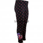 Legginsy Miraculum Biedronka czarne w grochy