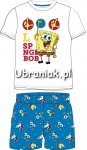 Piżama SpongeBob letnia biało-niebieska