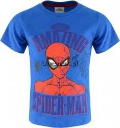 T-shirt Spiderman Amazing niebieski