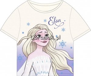 T-shirt Kraina Lodu Elsa ecru