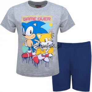 Piżama Sonic szaro-granatowa