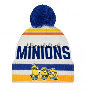 Czapka Minionki z pomponem