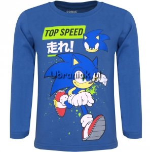 Bluzka Sonic dla chłopca niebieska