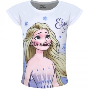 T-shirt Kraina Lodu Elsa biały
