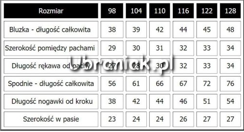 Piżama Psi Patrol Skye Everest biała