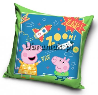 Poszewka Świnka Peppa Rakieta