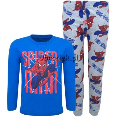 Piżama Spiderman niebiesko-szara