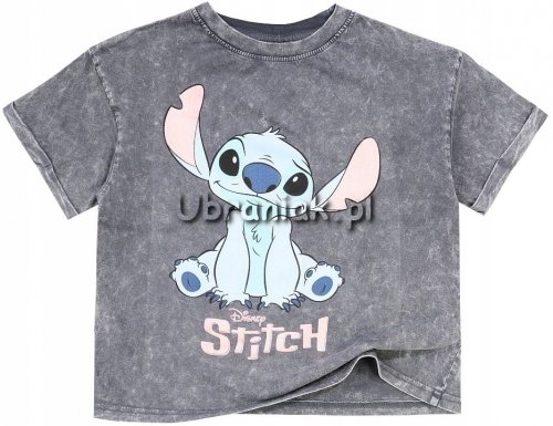 T-shirt  Lilo i Stitch grafitowy