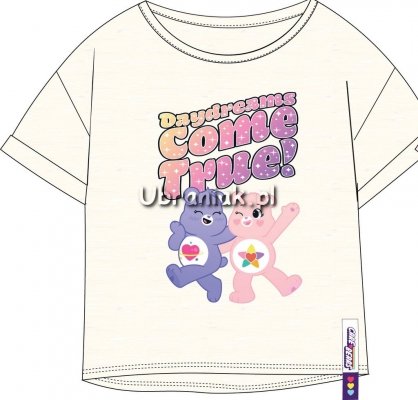 T-shirt Troskliwe Misie ekri
