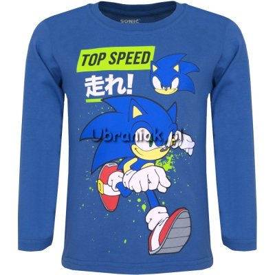 Bluzka Sonic dla chłopca niebieska
