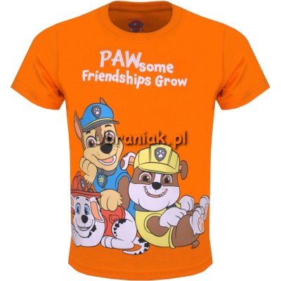 T-shirt Psi Patrol pomarańczowy