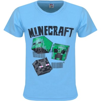 T-shirt Minecraft jasno niebieski