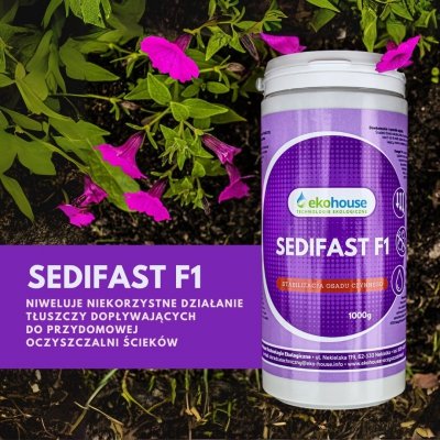 EKOHOUSE SEDIFAST F1- natychmiastowa redukcja piany i kożucha
