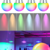 C2_tds0565_Zestaw żarówek kolorowych LED RGB + piloty - 4 szt.