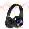 tds0451_Słuchawki bezprzewodowe BLACK LED
