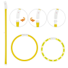 B18_tds0518_Obroża LED YELLOW 70CM