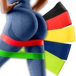 ZESTAW 5 GUM TAŚM DO ĆWICZEŃ TRENINGU REHABILITACYJNA FITNESS FLAT BAND ( S33)