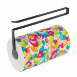 WIESZAK NA RĘCZNIK PAPIEROWY UCHWYT BEZ WIERCENIA CZARNY ( X07 )