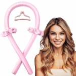 	Wałek do KRĘCENIA Włosów LOKÓW Papiloty Lokówka ZESTAW Spinka Gumki RÓŻOWY ( tds0279)