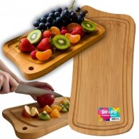 DESKA DO KROJENIA SERWOWANIA DREWNIANA BAMBUSOWA SOLIDNA - 25 CM X 12 CM ( tds0814) 