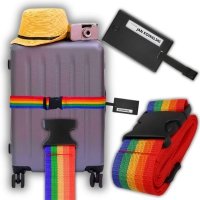 tds0633_Zawieszka do Bagażu + Pasek bagażowy RAINBOW 