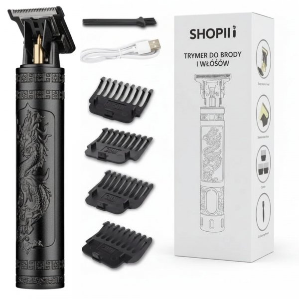 TRYMER MASZYNKA GOLARKA DO STRZYŻENIA GOLENIA BRODY WŁOSÓW ZAROSTU BARBERO ( tds0815)