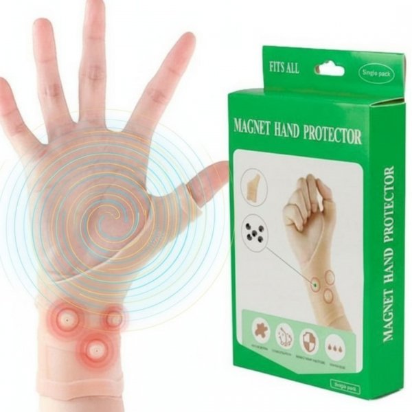 OPASKA MAGNETYCZNA NA NADGARSTEK DŁOŃ STABILIZATOR NADGARSTKA Z 6 MAGNESAMI ( tds0854)