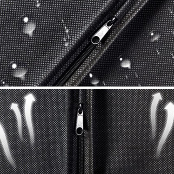 POKROWIEC NA ODZIEŻ UBRANIA KURTKĘ GARNITUR 60X100 OKIENKO - CZARNY - 1x (tds0778)