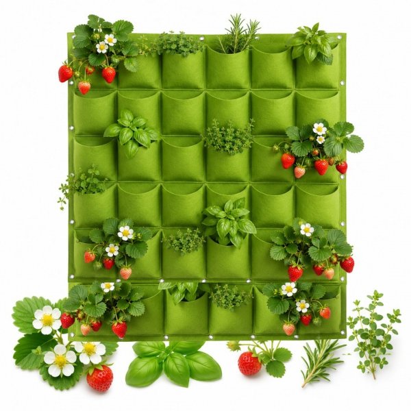 DONICZKA WISZĄCA NA KWIATY ZIOŁA PLANTER ZIELNIK 100X100 - XXXL - 36 KOMÓR ( tds0932)