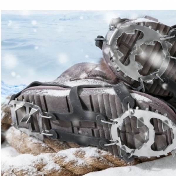 RACZKI TURYSTYCZNE NA BUTY GÓRSKIE ANTYPOŚLIZGOWE KOLCE ŁAŃCUCHY - 18 ZĘBÓW ( tds0531)