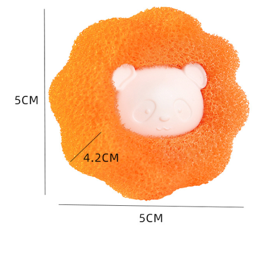 a9_X46 Gąbka do prania antykłaczki orange