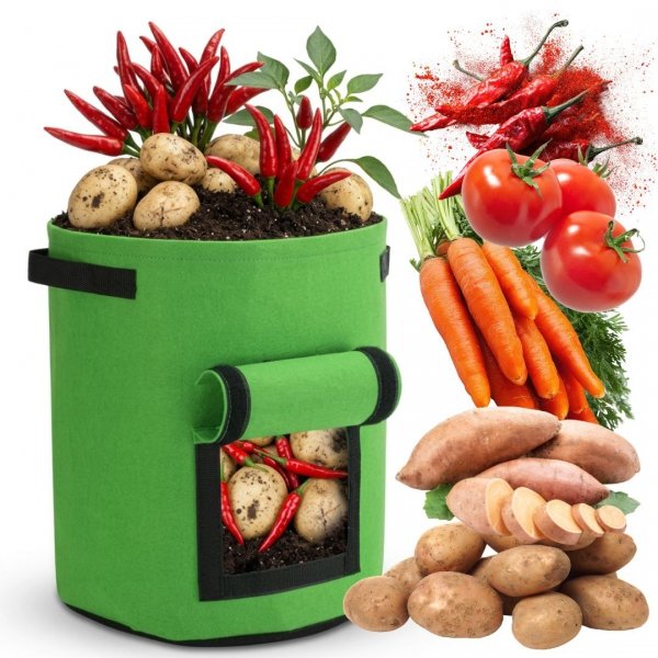 WOREK TORBA DONICZKA DO SADZENIA ZIEMNIAKOW WARZYW FILCOWY EKO UPRAWY XL ( tds0907)