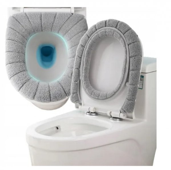 tds0529_Pokrowiec na deskę WC szary