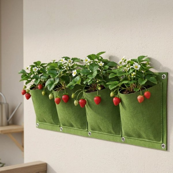 DONICZKA WISZĄCA NA BALKON NA SCIANĘ BALKONOWA TRUSKAWKI WARZYWA ZIOŁA 4KOM ( tds0906)