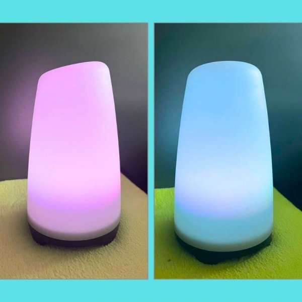 LAMPKA NOCNA LED RGB DO SYPIALNI DLA DZIECI BIAŁY BEZPRZEWODOWA 3 TRYBY PRO (tds0581)