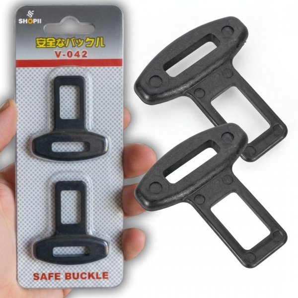 ZAŚLEPKA WTYCZKA DO PASA PASÓW BEZPIECZEŃSTWA - SAFE BUCKLE - ZESTAW 2 SZT. ( tds0881)