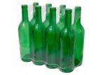 Butelka na wino 0,75l zielona - zgrzewka 8 szt.