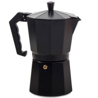 Kawiarka zaparzacz do kawy 150ml aluminiowa - czarna 